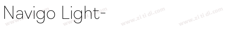 Navigo Light字体转换